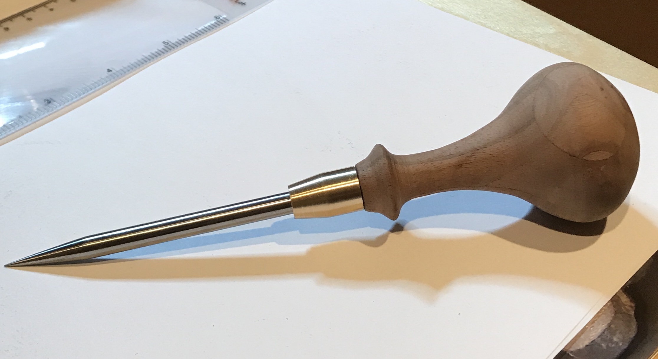 Dry fit of the three awl parts